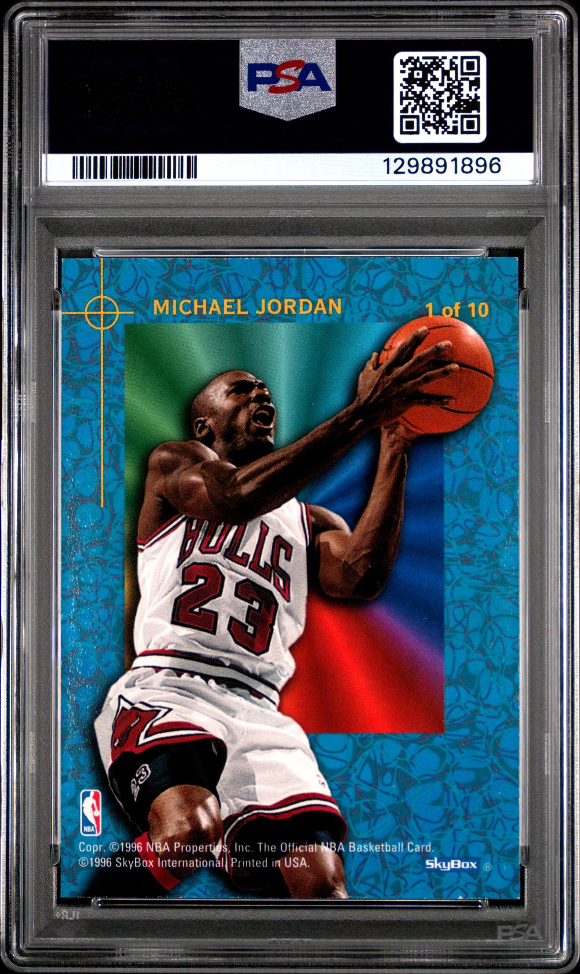 1995 Hoops Power Palette Michael Jordan #1 (Power Palette) Nm 7 back