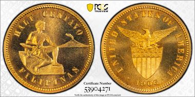 1906 1/2C PR66+ RD