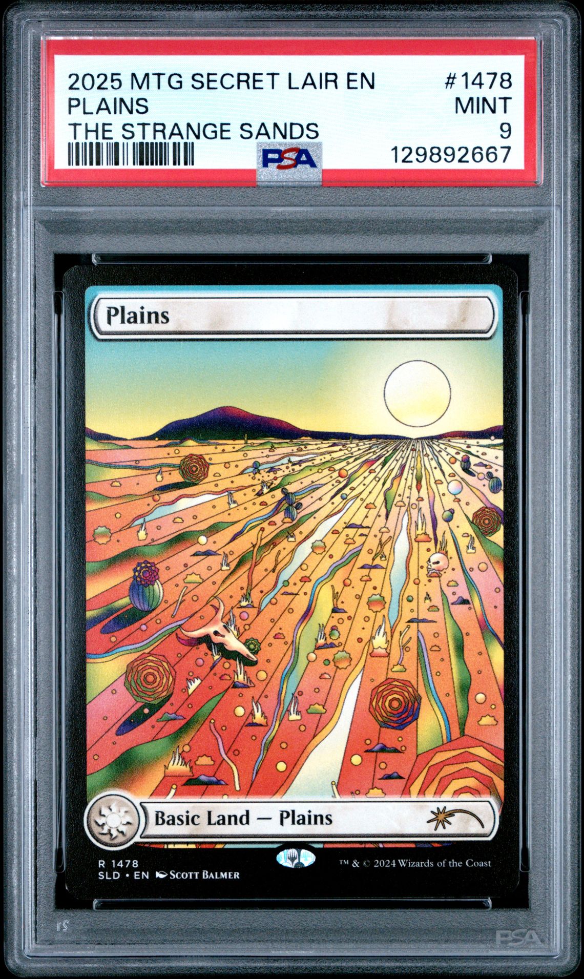 2025 MTG MAGIC THE GATHERING SECRET LAIR DROP THE STRANGE SANDS #1478 Plains front