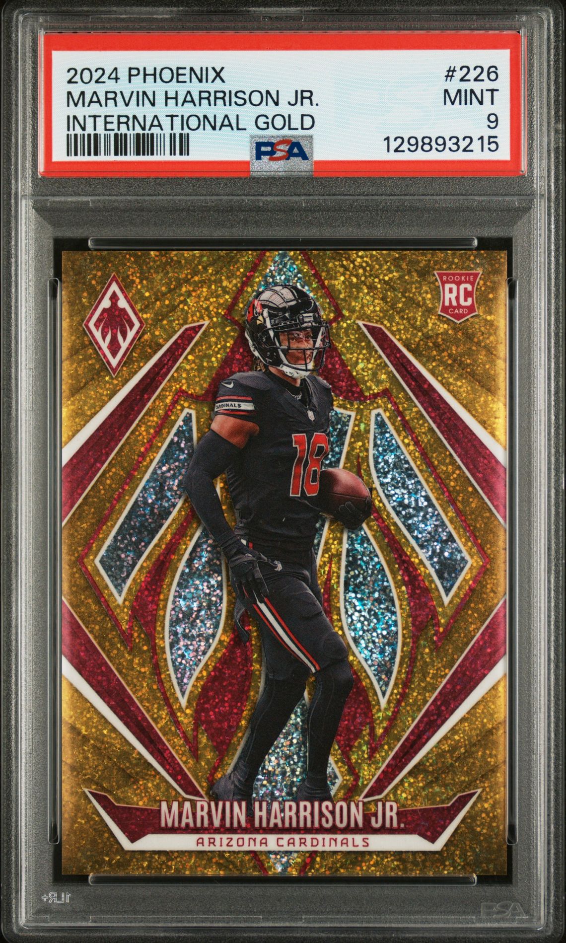 2024 Panini Phoenix Marvin Harrison Jr. #226 (International Gold) Mint 9 front