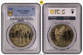 2016 $5 Battle of Long Tan 1966 MS68
