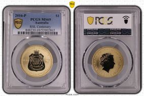 2016-P $1 RSL Centenary MS69