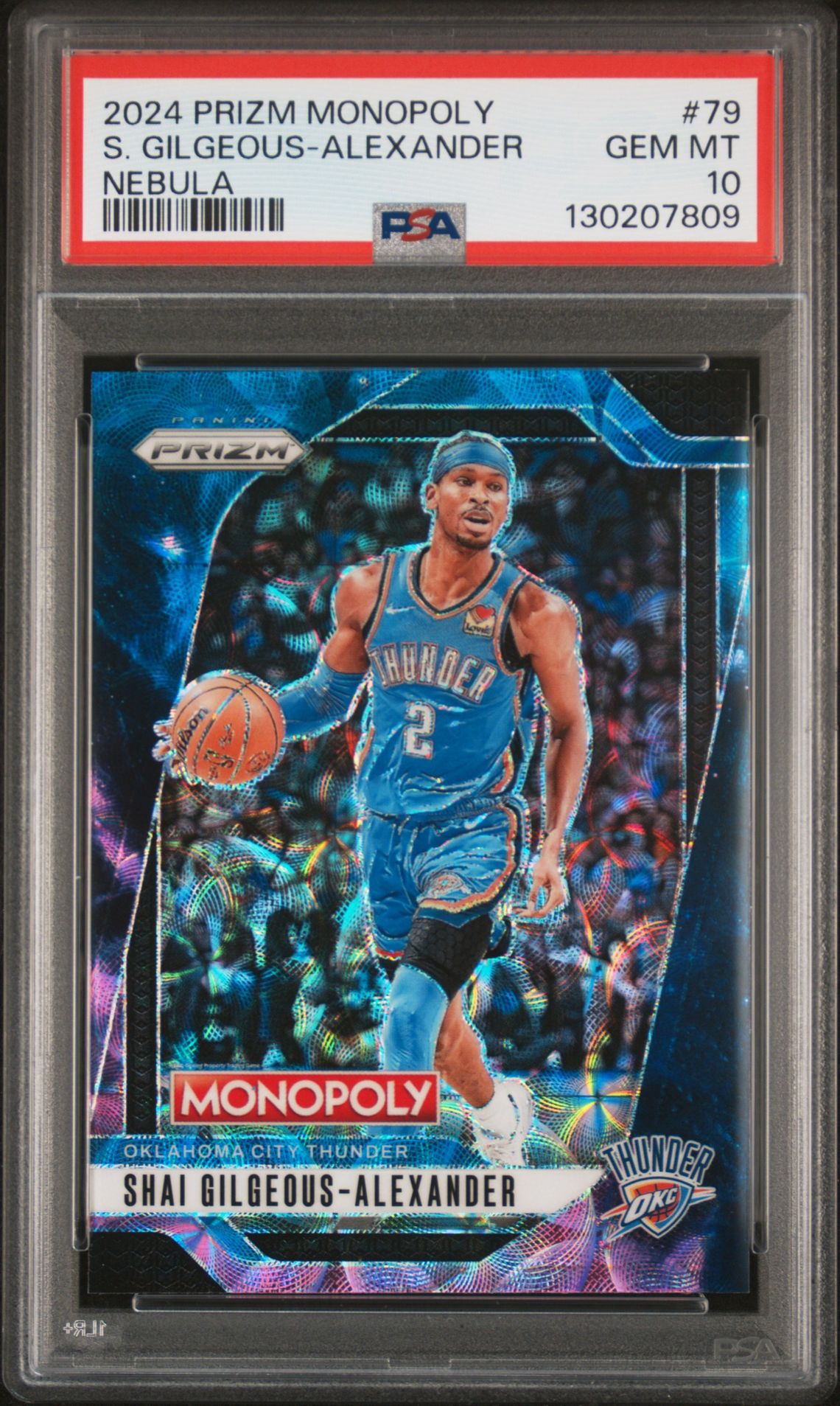 2024 Panini PANINI PRIZM MONOPOLY NEBULA #79 S. Gilgeous-Alexander front