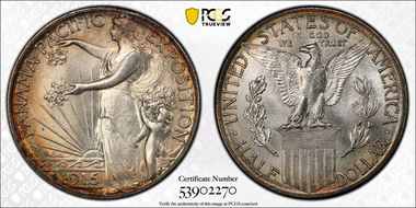 1915-S 50C Panama-Pacific MS67