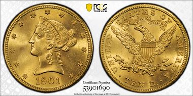 1901-S $10 MS64