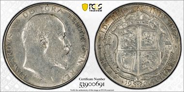 1906 1/2 Cr S-3980 AU53