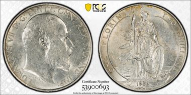 1904 Florin S-3981 AU58