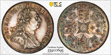 1787 6D S-3748 Plain edge PR63