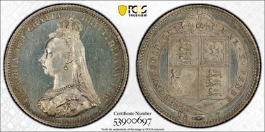 1887 Shil S-3926 Jubilee Head PR62CAM