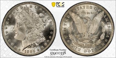 1885-O $1 MS66