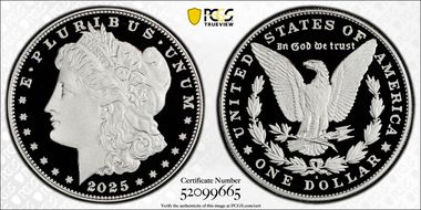 2025-S $1 Morgan Dollar First Strike PR70DCAM