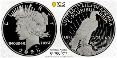 2025-S $1 Peace Dollar First Strike PR70DCAM