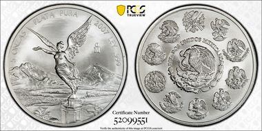 2007-Mo 5 Onza Libertad Ag MS69