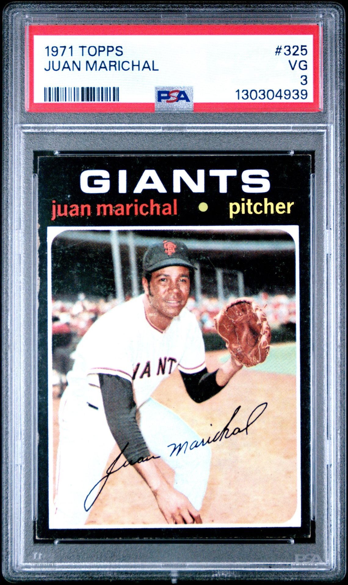 1971 Topps Juan Marichal #325 Vg 3 front