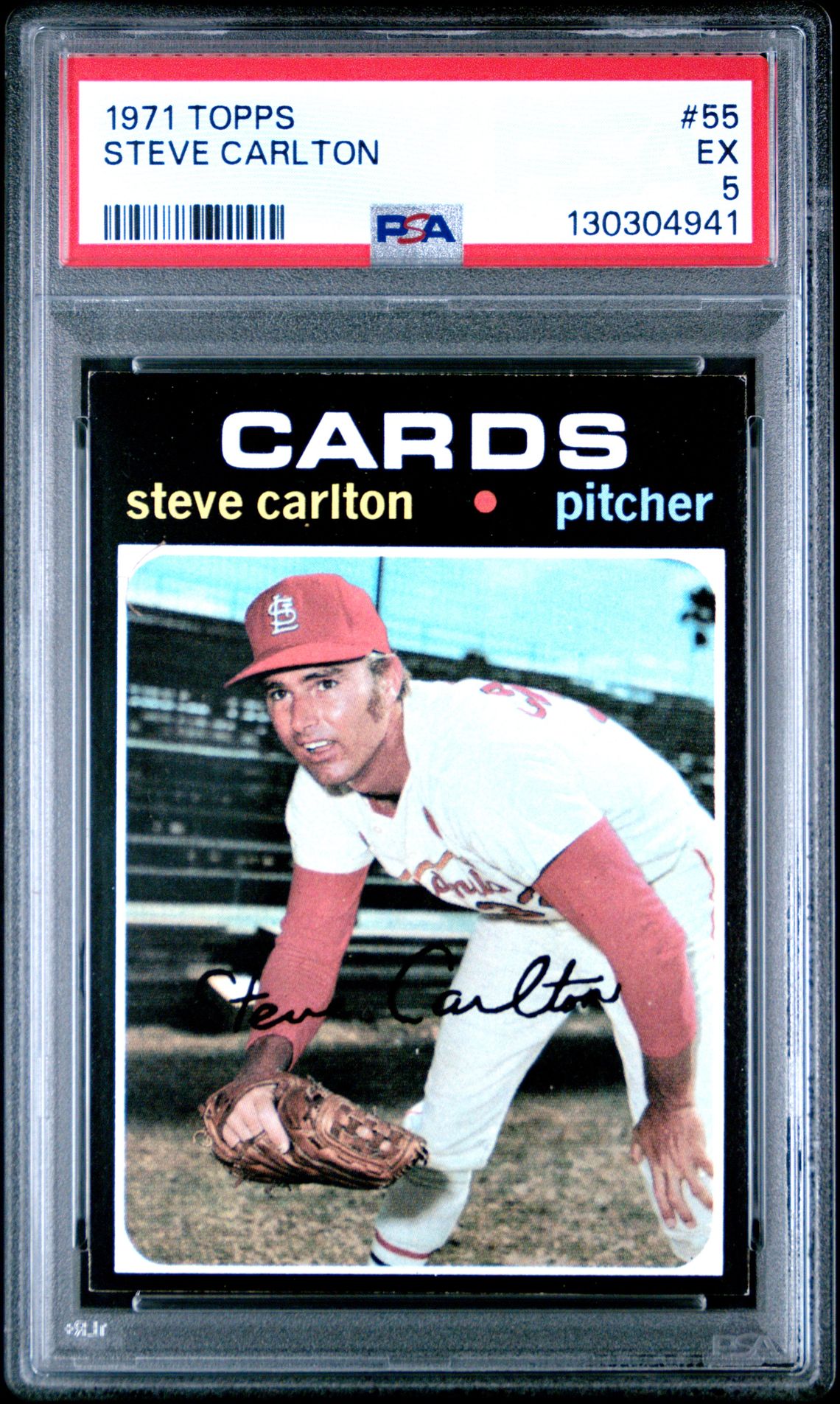 1971 Topps Steve Carlton #55 Ex 5 front