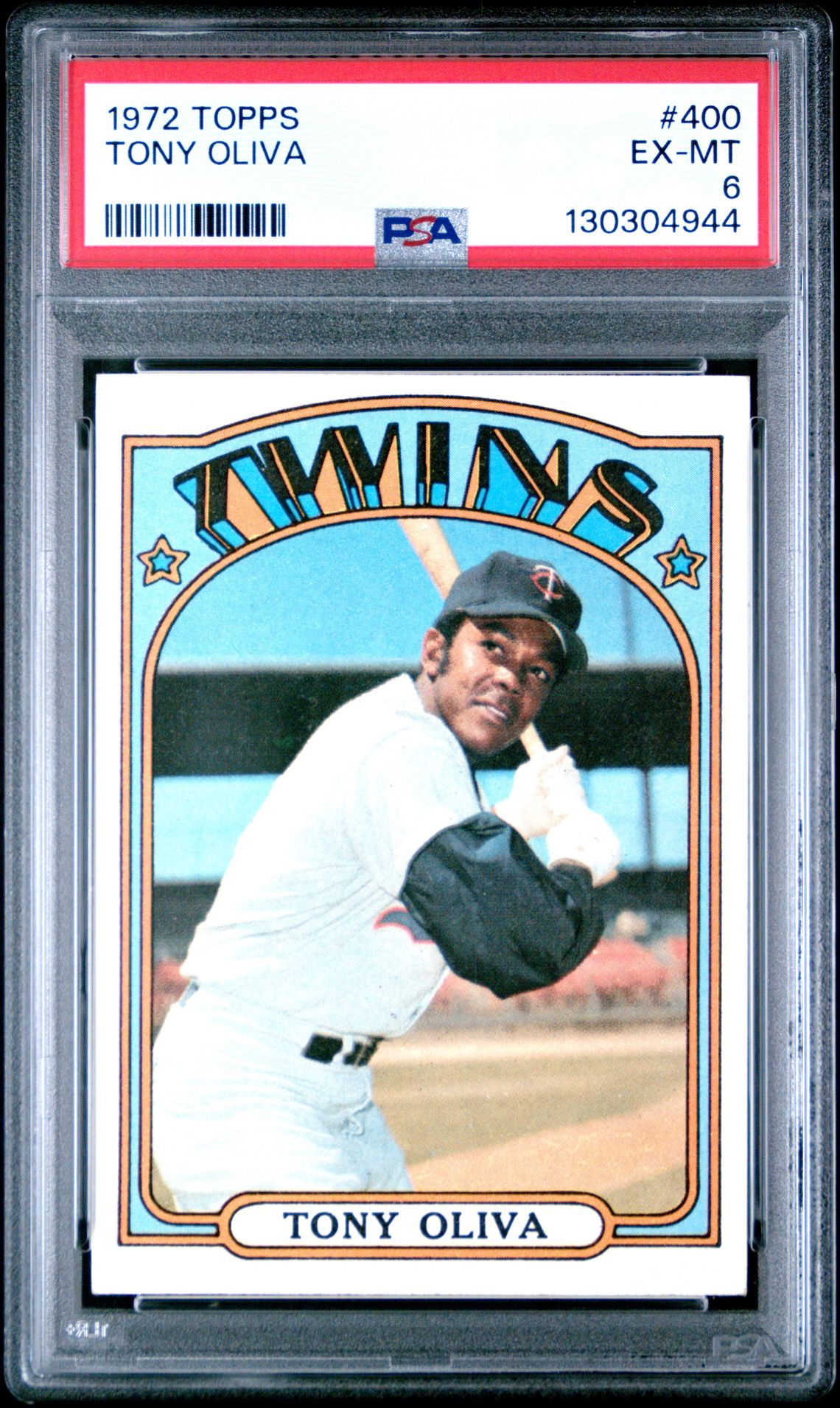 1972 Topps Tony Oliva #400 Ex-Mt 6 front