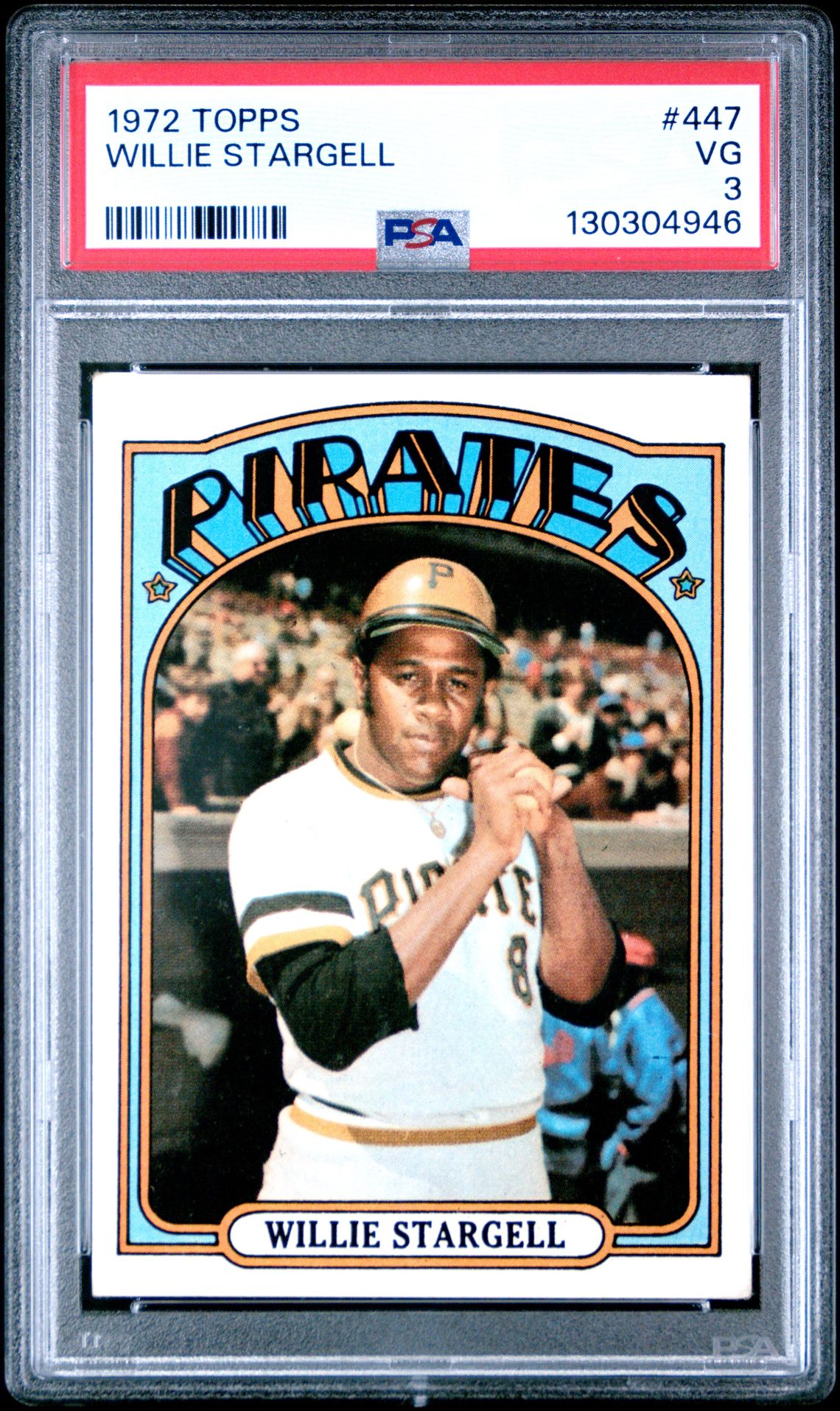 1972 Topps Willie Stargell #447 Vg 3 front