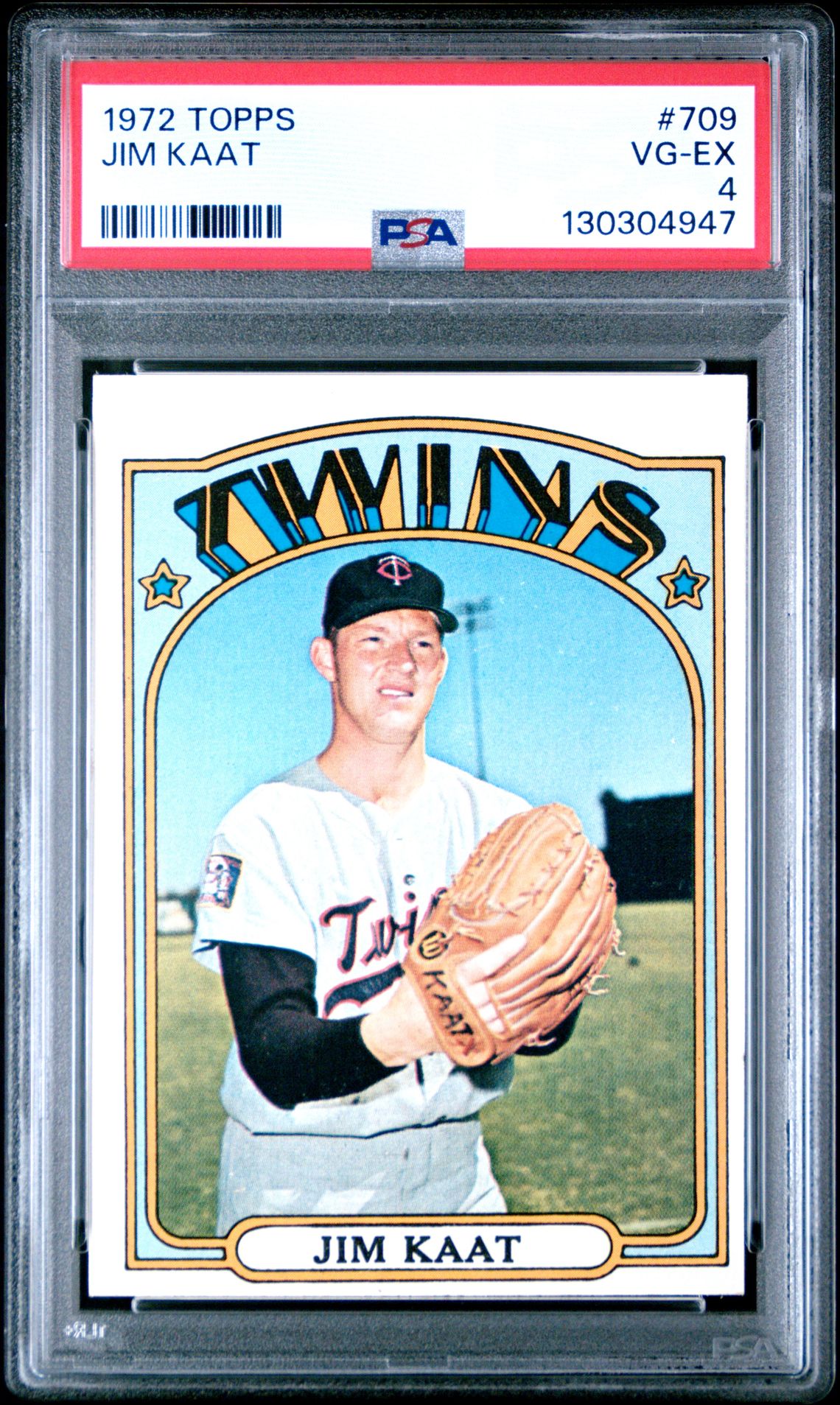 1972 Topps Jim Kaat #709 Vg-Ex 4 front