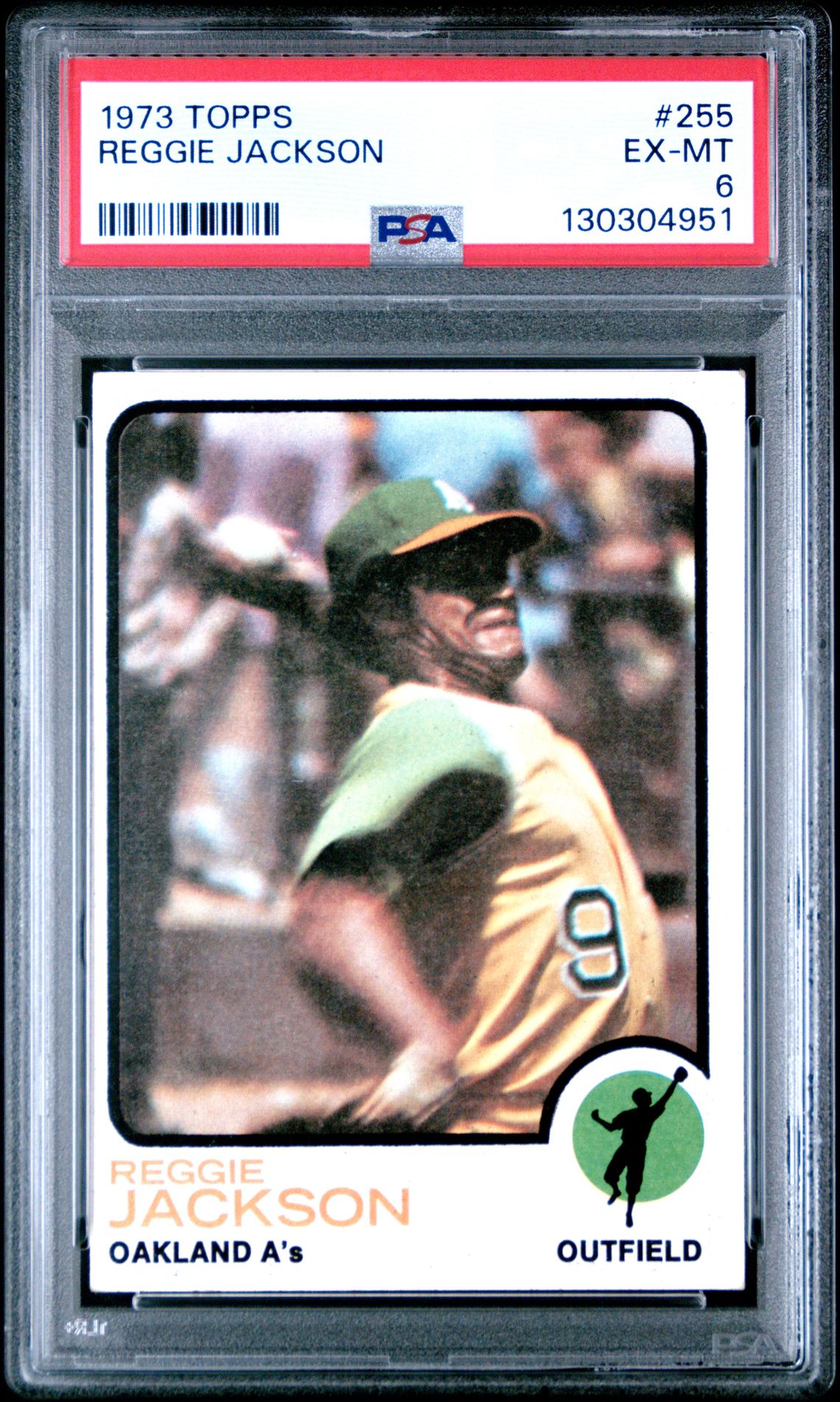 1973 Topps Reggie Jackson #255 Ex-Mt 6 front