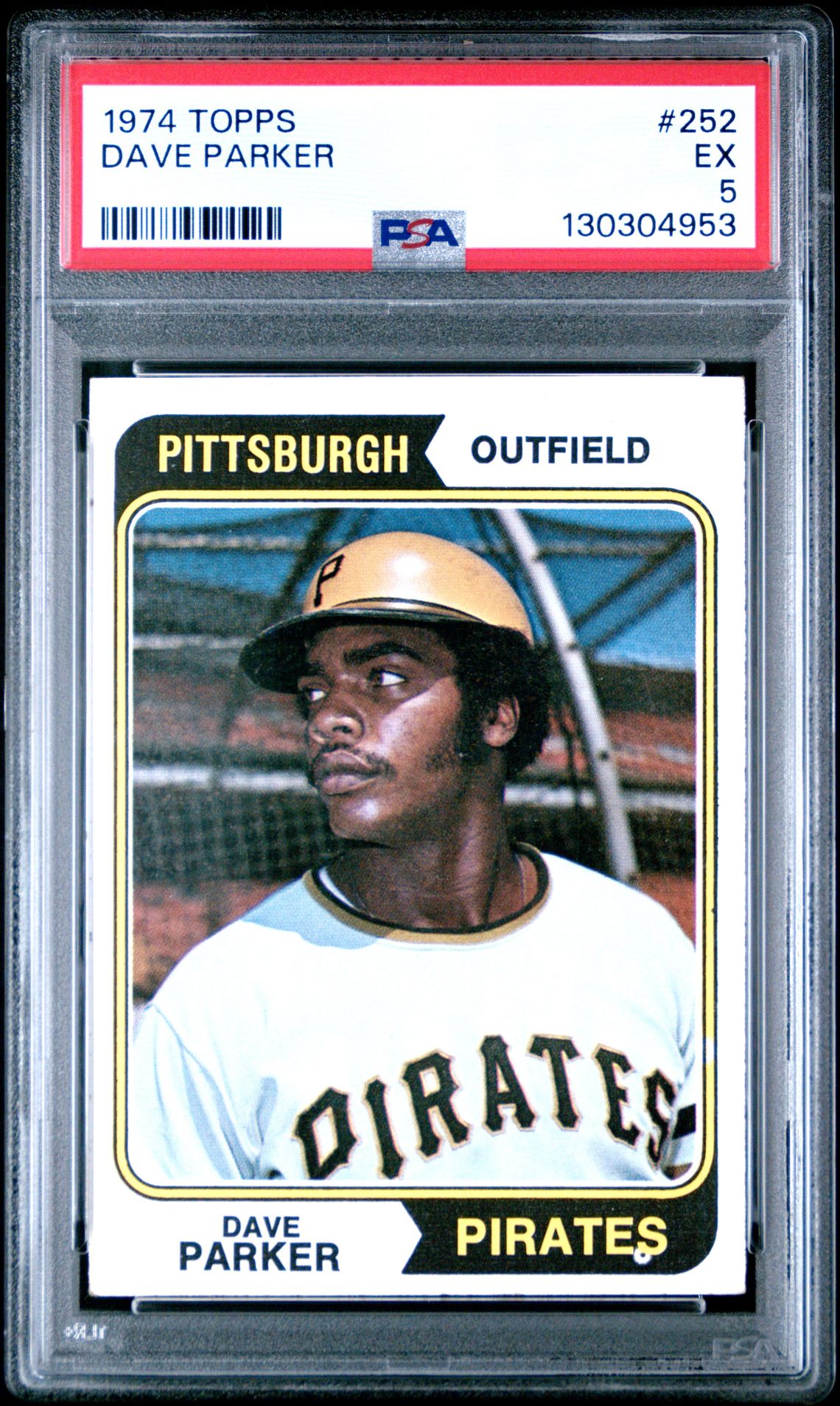 1974 Topps Dave Parker #252 Ex 5 front