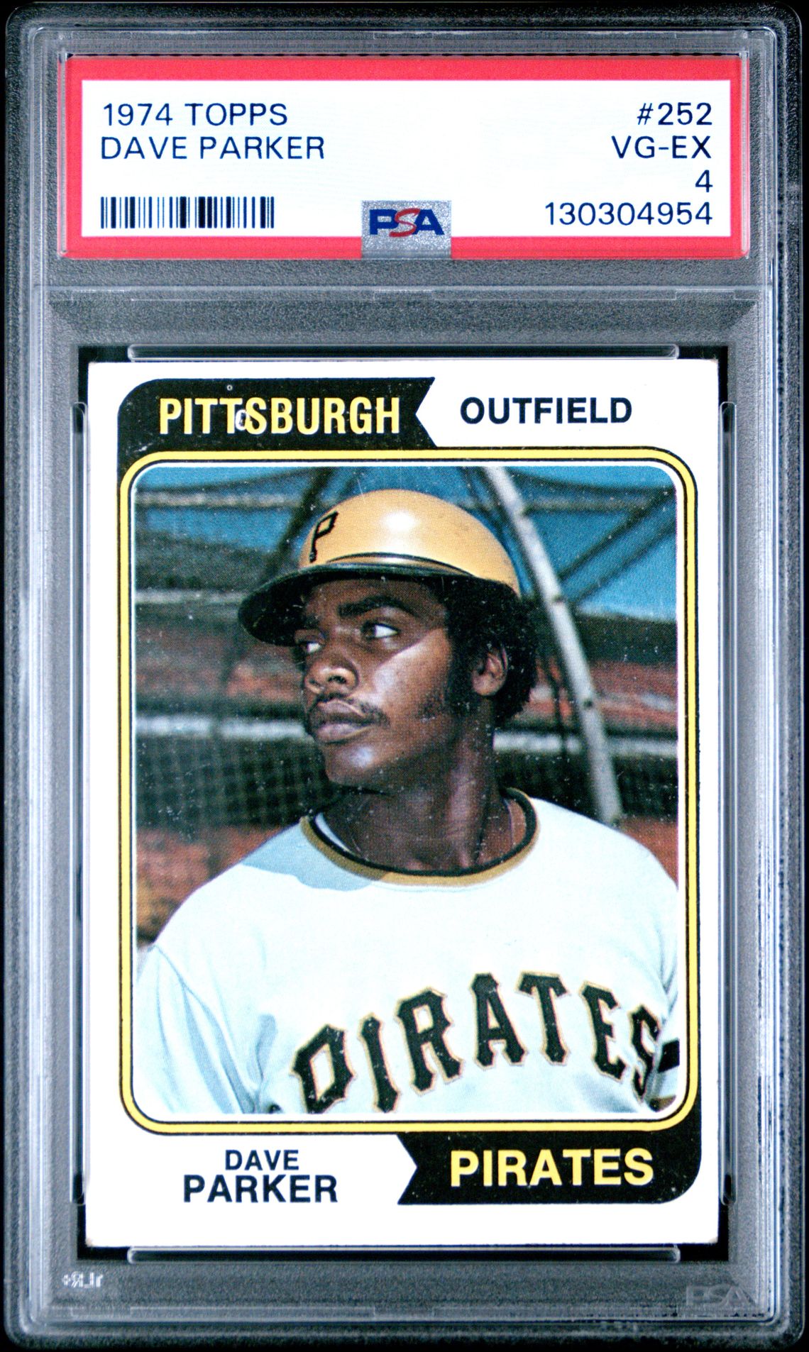 1974 Topps Dave Parker #252 Vg-Ex 4 front