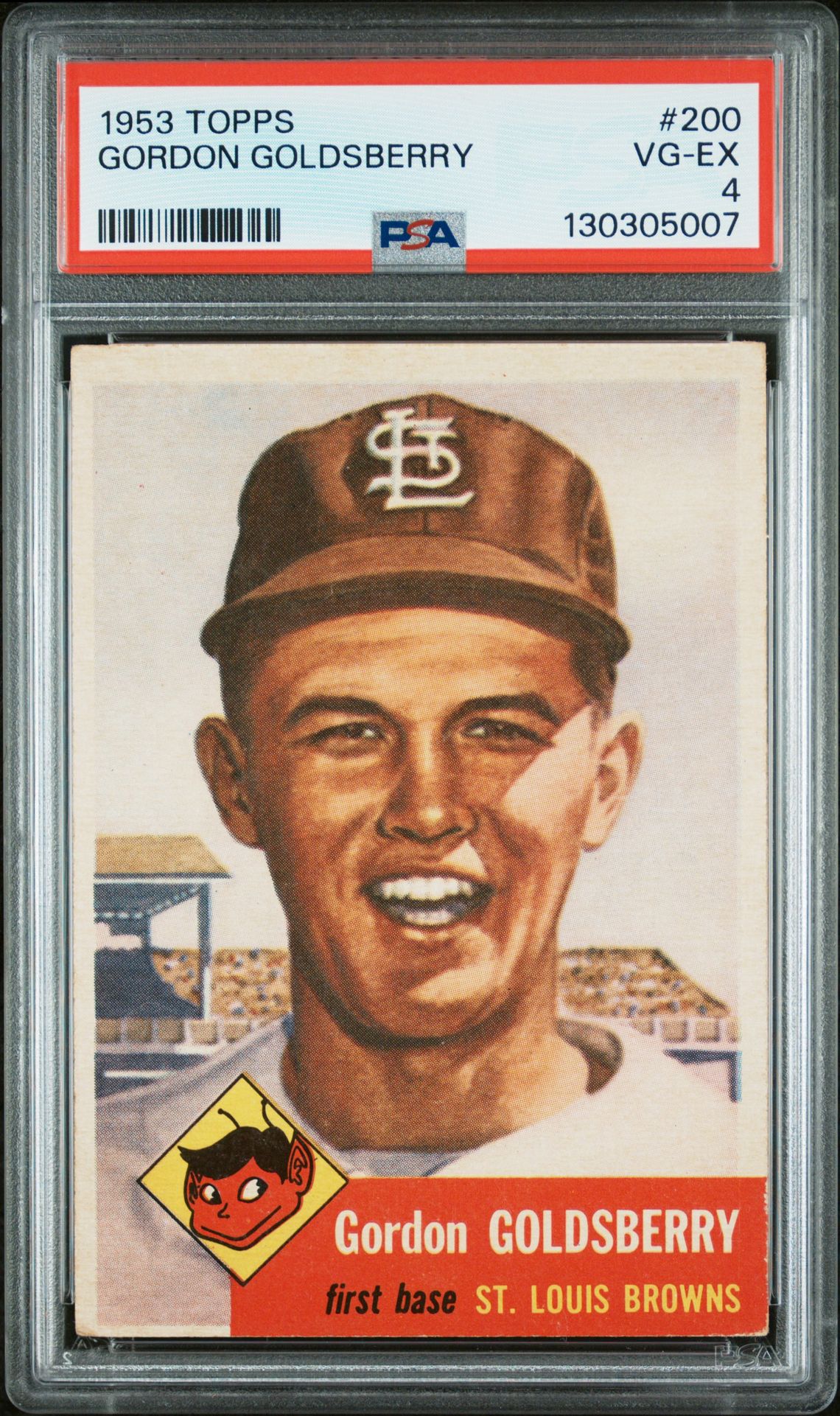 1953 Topps Gordon Goldsberry #200 Vg-Ex 4 front