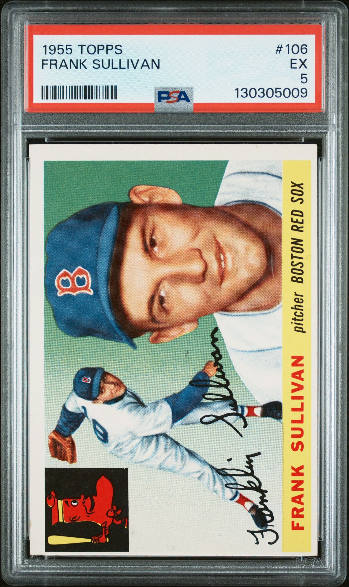 1955 Topps Frank Sullivan #106 Ex 5 front