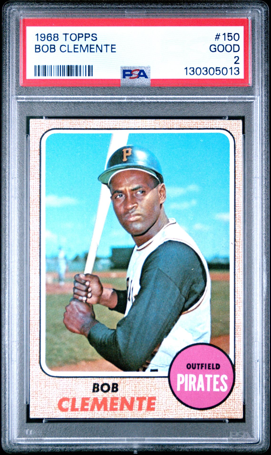 1968 Topps Bob Clemente #150 Good 2 front
