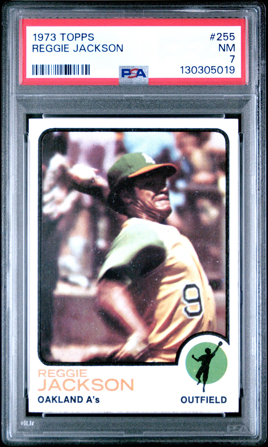 1973 Topps Reggie Jackson #255 Nm 7 front