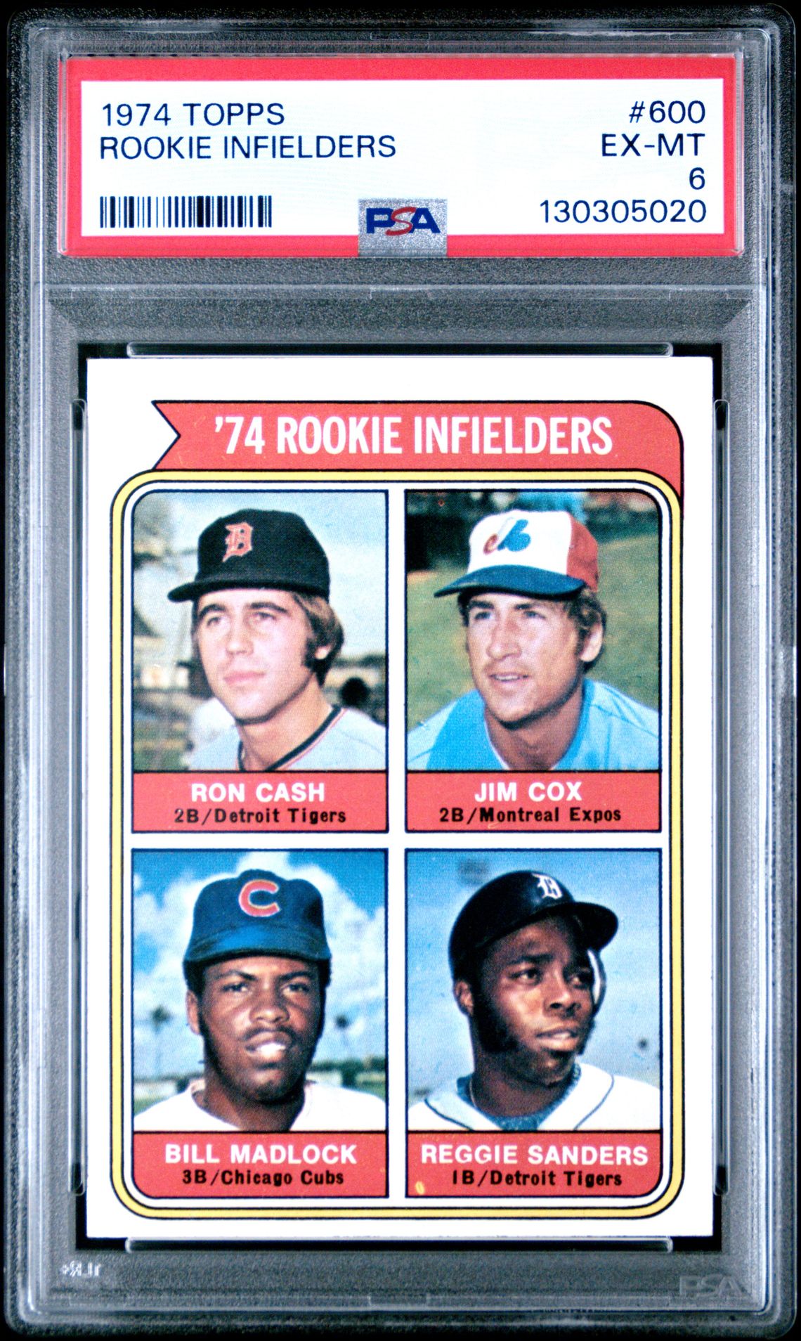 1974 Topps Rookie Infielders #600 Ex-Mt 6 front