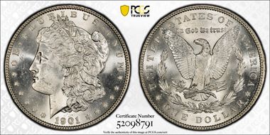 1901 $1 MS64