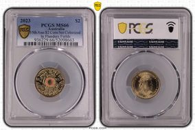 2023 $2 35th Ann $2 Coin Set Colorized In Flanders Fields MS66