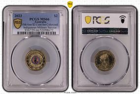 2023 $2 35th Ann $2 Coin Set Colorized Indigenous Military Service MS66