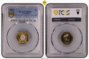 2023 $2 35th Ann $2 Coin Set Colorized Australia's Frontline Workers MS66