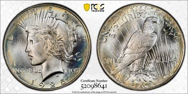 1925 $1 MS67+