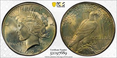 1925 $1 MS67+