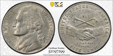 2004-P 5C DDO FS-101 Peace Medal AU53