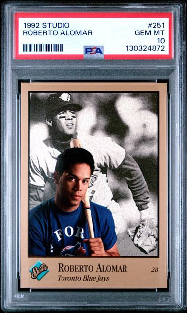 1992 Blue #251 Roberto Alomar front
