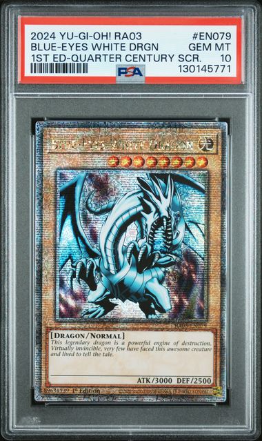 2024 Yu-Gi-Oh! YU-GI-OH! RA03-QUARTER CENTURY BONANZA Blue #EN079 Blue-Eyes White Drgn front