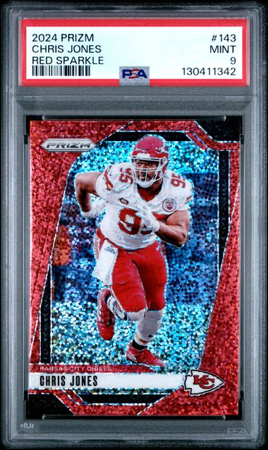 2024 Panini Prizm Red #143 Chris Jones front