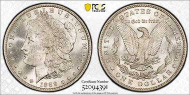 1889-O $1 MS62
