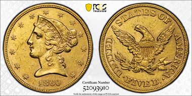 1860 $5 N1