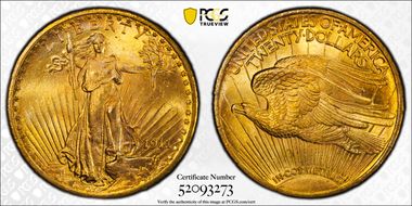 1911-S $20 MS66