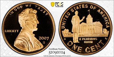 2009-S 1C Lincoln-Professional PR69DCAM