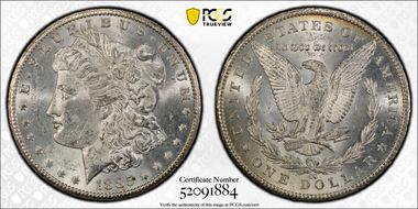 1885-CC $1 MS62+