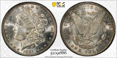 1891-CC $1 MS63
