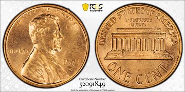 1971-S 1C MS64RD