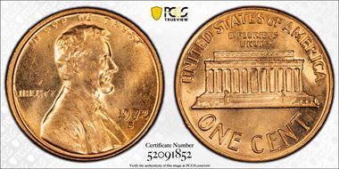 1972-S 1C MS64RD