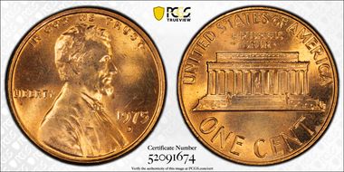 1975-D 1C MS65RD