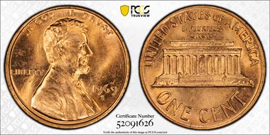 1969-S 1C MS64RD